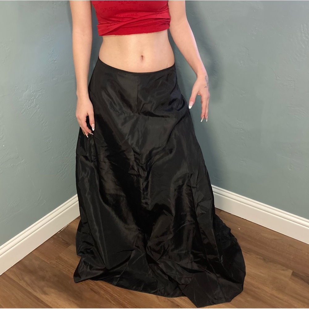 Scott McClintock VTG 90s Nylon Evening Maxi Skirt Edgy Grunge